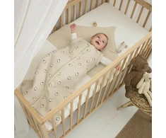 Meyco Baby kūdikio miegmaišis su nusegamomis rankovėmis Penguin Soft Sand, TOG 2.5