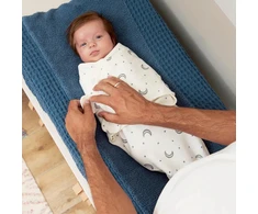 Meyco Baby kūdikio vystymo miegmaišis 0–3 mėn., Moon Indigo – TOG 1.0