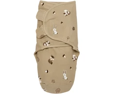 Meyco Baby kūdikio vystymo miegmaišis 0–3 mėn., Forest Animals Sand, TOG 1.0
