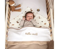 Meyco Baby marliniai muslino vystyklai Forest Animals Toffee, 70×70 cm, 3 vnt.