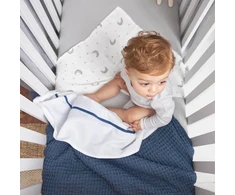 Meyco Baby marliniai muslino vystyklai Moon Indigo, 70×70 cm, 3 vnt.