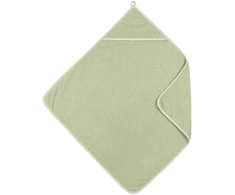 Meyco Baby medvilninis vonios rankšluostis su gobtuvu 75 × 75 cm, Soft Olive