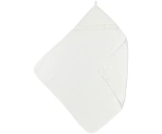 Meyco Baby medvilninis vonios rankšluostis su gobtuvu 80 × 80 cm, Offwhite – Terry Ruffle