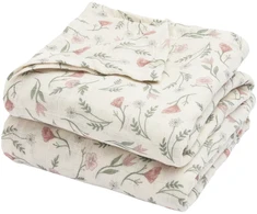 Meyco Baby muslino vystyklai / apklotai 120 × 120 cm (2 vnt.), Flower Multicolour