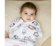 Meyco Baby naujagimio miegmaišis-kokonas Animal Multicolour, TOG 0.3