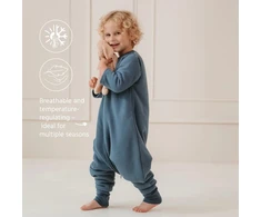 Meyco Baby Studio miegmaišis su kojytėmis, nusegamomis rankovėmis ir atverčiamomis kojinėmis TOG 2.5 Indigo