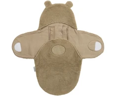 Meyco Baby Teddy automobilinės kėdutės vokelis kūdikiui Bear Warm Brown