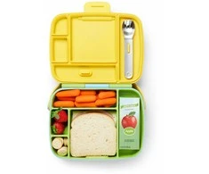 Munchkin priešpiečių dėžutė su skyriais Bento Box (žalia)