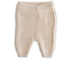 Mushie megztos kelnės Chunky Knit Pants rusvai gelsvas (įvairūs dydžiai)