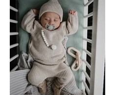 Mushie megztos kelnės Chunky Knit Pants rusvai gelsvas (įvairūs dydžiai)