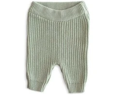 Mushie megztos kelnės Chunky Knit Pants Light Mint (įvairūs dydžiai)