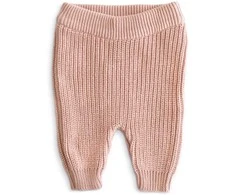 Mushie megztos kelnės Chunky Knit Pants Blush (įvairūs dydžiai)