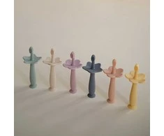 Mushie mokomasis silikoninis dantų šepetėlis (Shifting Sand)