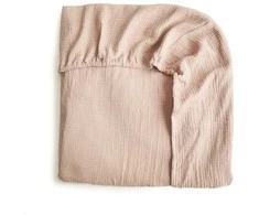 Mushie muslino paklodė iš organinės medvilnės Blush