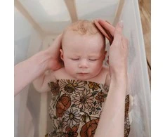 Mushie šepetėlis luobelei Cradle Cap Rose/Soft Lilac (2 vnt)