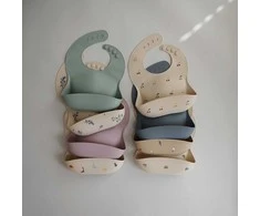 Mushie silikoninis seilinukas Pale Mauwe