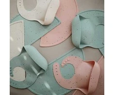 Mushie silikoninis seilinukas Rožinė Confetti