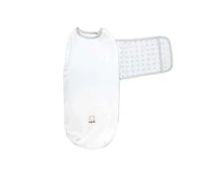 Nanit Breathing Wear Swaddle išmanusis miegmaišis (0 - 3 mėn.) (baltas)