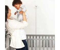 Nanit Pro Baby Monitorius + Floor Stand mobilioji auklė su stovu, naktine šviesa ir kvėpavimo monitorius