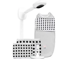 Nanit Pro Complete Monitorius System with Breathing Motion mobilioji auklė su universaliu stovu ir sienos laikikliu bei pilnas kvėpavimo monitorius
