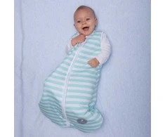 Natulino BabyComfort dvisluoksnis kūdikio miegmaišis (mint strypes / baltas spalva)