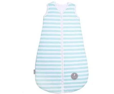 Natulino BabyComfort dvisluoksnis kūdikio miegmaišis (mint strypes / baltas spalva)