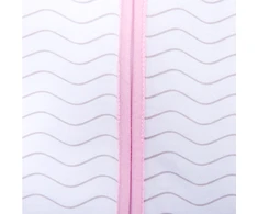 Natulino BabyComfort dvisluoksnis kūdikių miegmaišis (natural baltas pilkas waves / pink spalva)