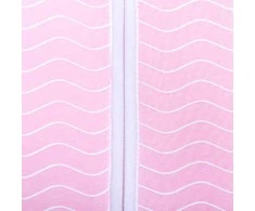 Natulino CosyNites trisluoksnis kūdikio miegmaišis (natural pink baltas waves / baltas spalva)