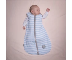 Natulino CosyNites trisluoksnis kūdikio miegmaišis (mėlynas stripes / warm pilkas spalva)