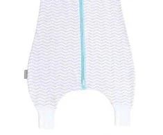 Natulino LITTLE WALKERS dvisluoksnis kūdikio miegmaišis Baltas Pilkas Waves &amp; Mint