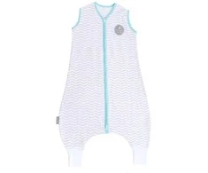 Natulino LITTLE WALKERS dvisluoksnis kūdikio miegmaišis Baltas Pilkas Waves &amp; Mint