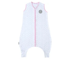 Natulino LITTLE WALKERS dvisluoksnis kūdikio miegmaišis Natural Baltas Pilkas Little Leaves / pink