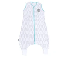 Natulino LITTLE WALKERS trisluoksnis kūdikio miegmaišis Baltas Pilkas Waves &amp; Mint