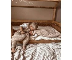 Natulino NATURALS LITTLE WALKERS™ dvisluoksnis kūdikio miegmaišis beige (smėlio spalvos)