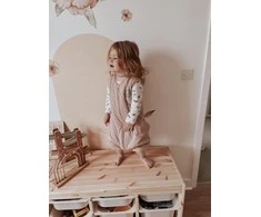 Natulino NATURALS LITTLE WALKERS™ trisluoksnis kūdikio miegmaišis powder pink (rausvos spalvos)
