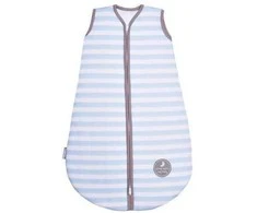 Natulino SuperLite viensluoksnis kūdikio miegmaišis (natural mėlynas stripes/warm pilkas)