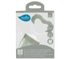 Nuvita Flavorillo 2in1 kieto maisto ir vaisių maitintuvas-kramtukas Sage Žalias