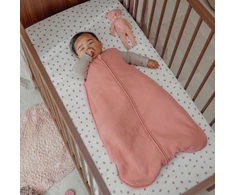 Pink Meyco Baby medvilninė paklodė su guma 60 × 120 cm, Mini Panther Soft Rožinė – Jersey