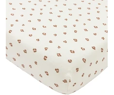 Pink Meyco Baby medvilninė paklodė su guma 60 × 120 cm, Mini Panther Soft Rožinė – Jersey