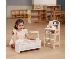 Viga Toys VIGA 44235 PolarB medinė lėlių lopšio lovelė
