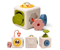 Taf Toys lavinamasis sensorinis žaislas kubas Peek &amp; Play Cube