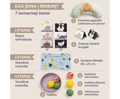 Taf Toys Tummy Time Essentials Kit lavinamasis rinkinys gulėjimui ant pilvuko, 7 dalių
