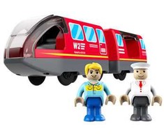 Dve Deti 2Kids Toys elektrinis miesto traukinys, raudona