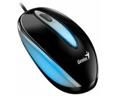 Genius Pelė DX-Mini pelė, 1000DPI, optinė, 3 klasė, laidinis USB, juoda, klasikinė, RGB apšvietimas