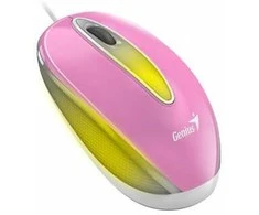 Genius Pelė DX-Mini pelė, 1000DPI, optinė, 3 klasė, laidinis USB, rožinė, klasikinė, RGB apšvietimas