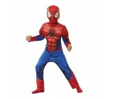 Rubies Boland Traciks Karnavalinis kostiumas Marvel Spiderman Raudon kostiumo puošni suknele M 110-116 cm (5-6 m.)