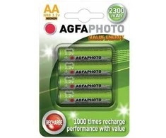 Solight 1x4 AgfaPhoto Akku NiMh Mignon AA 2300 mAh