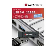 AgfaPhoto USB 3.2 Gen 1 128GB juoda