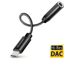 AXAGON ADA-HC audio adaptér USB-C (M) - 3.5mm Jack (F) juoda