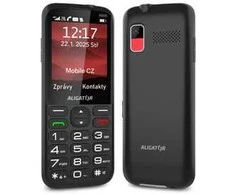 ALIGATOR A930 GPS 4G Senior juodas + įkrovimo stovas
